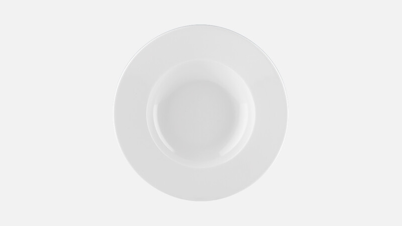 Plate deep round with rim 24.2 cm