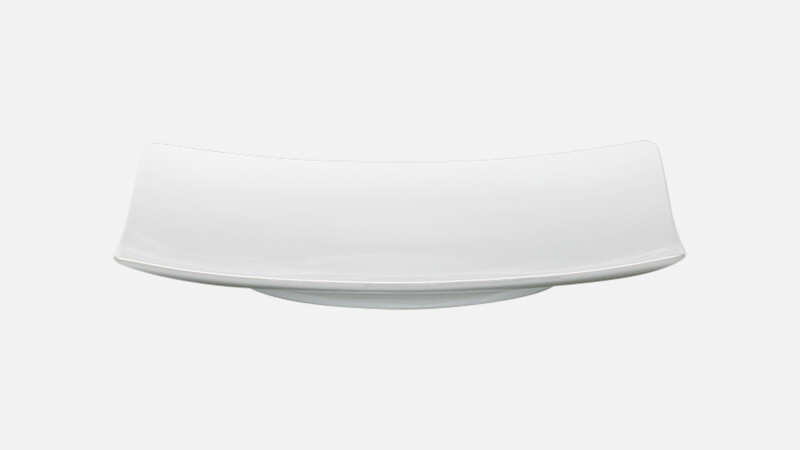 Plate flat square coupe