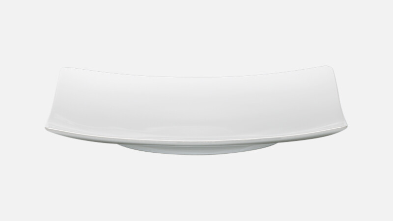 Flacher quadratischer Coupeteller