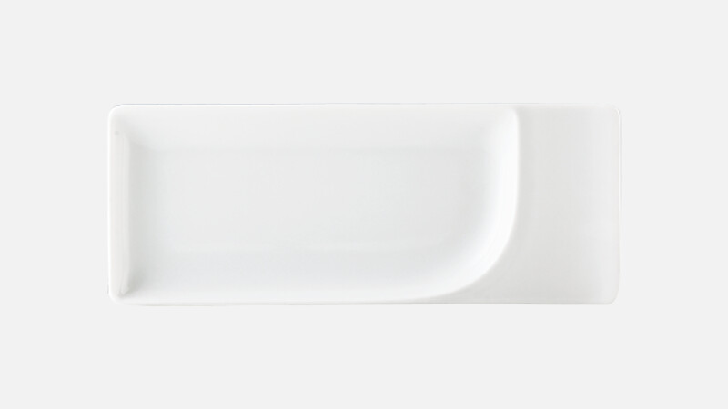 FINE DINING - Platte rechteckig Fahne - Servierplatte 20x8cm
