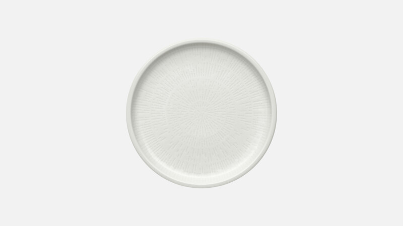 Plate flat coupe structure 16.6 cm