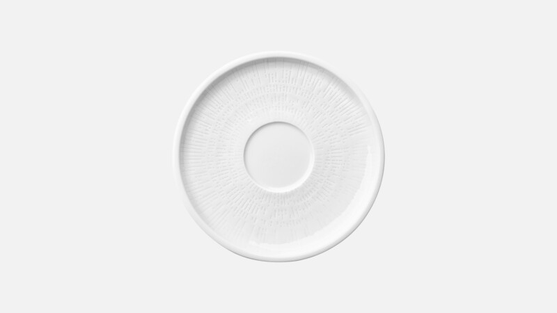 SHIRO - Kombi-Untertasse rund Struktur - 17cm