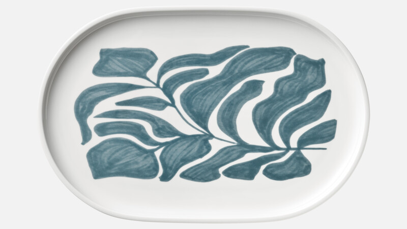 SHIRO - Platte oval coup - Servierplatte 36x24cm