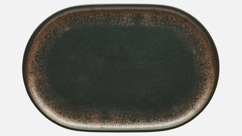SHIRO - Platte oval coup - Servierplatte 36x24cm