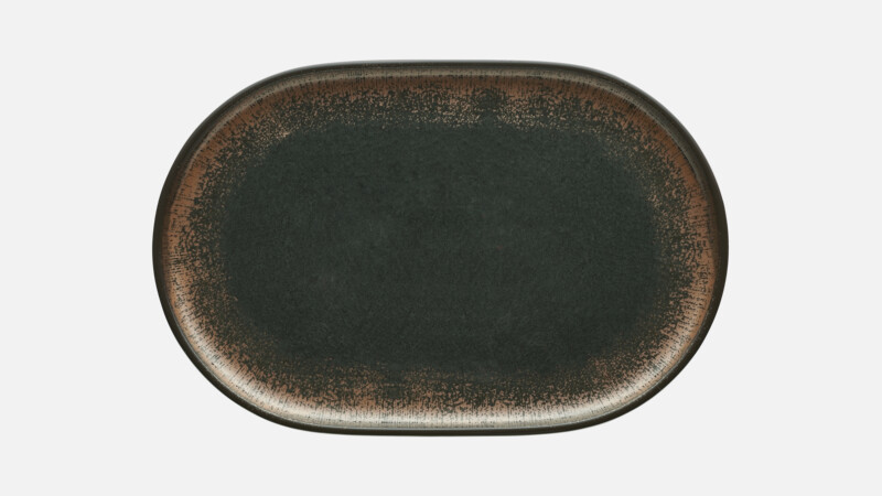 SHIRO - Platte oval coup - Servierplatte 23x16cm