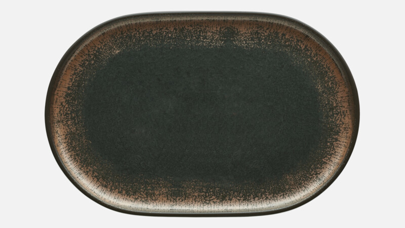 SHIRO - Platte oval coup - Servierplatte 30x19cm