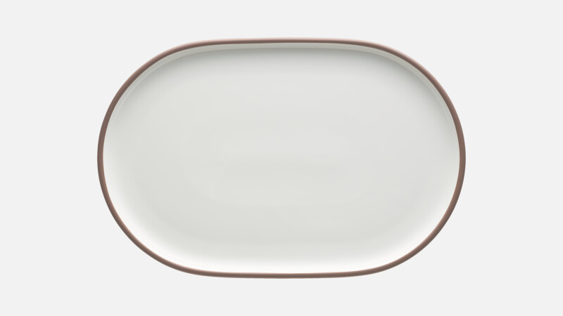 SHIRO - Platte oval coup - Servierplatte 23x16cm