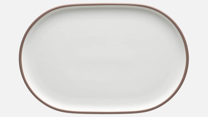 SHIRO - Platte oval coup - Servierplatte 36x24cm