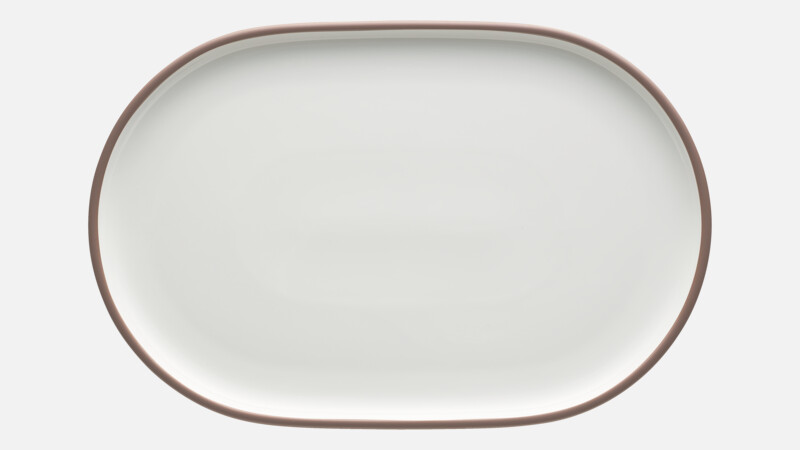 SHIRO - Platte oval coup - Servierplatte 30x19cm