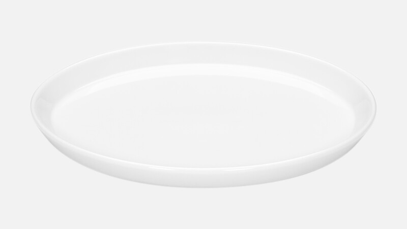 SCANDIC - Teller flach oval coup - Speiseteller 28x21cm
