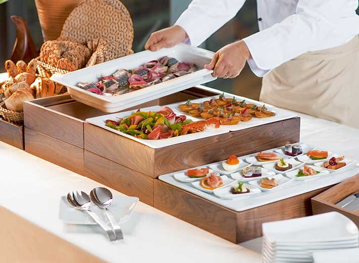 Buffet serving platters shop